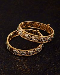 Buy Artificial Silver Gold Kundan Wedding Bangles For Women Online Voylla Get flat 27% off on bangles. buy artificial silver gold kundan