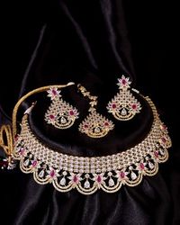 Necklace Set Buy Online Silver Gold Plated Cz Pearl Diamond Necklace Sets Voylla Hi everyone i bought these earings and necklace set from the store voylla in a mall. necklace set buy online silver gold