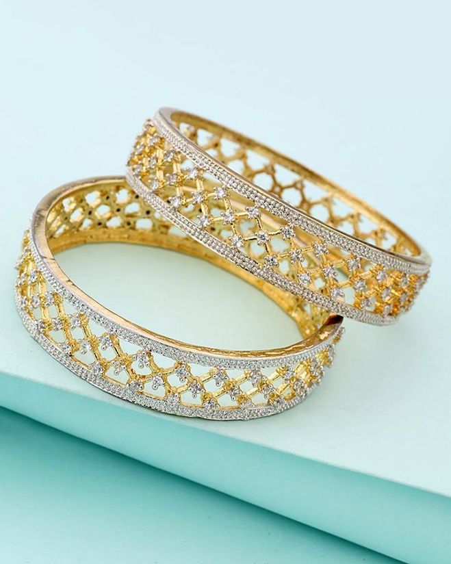 Gold jali bangles Clearance
