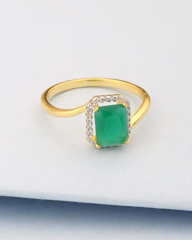 Designer Ring For Women Studded With Green Stone Cz Voylla Fashions Shop styles from bony levy, david yurman, monica vinader with styles like band, stacked, delicate & wedding. designer ring for women studded with