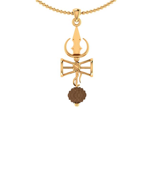 Damaru Design With Rudraksha Bead Pendant With Chain Voylla Fashions Mangalsutras have immense significance for married. inr