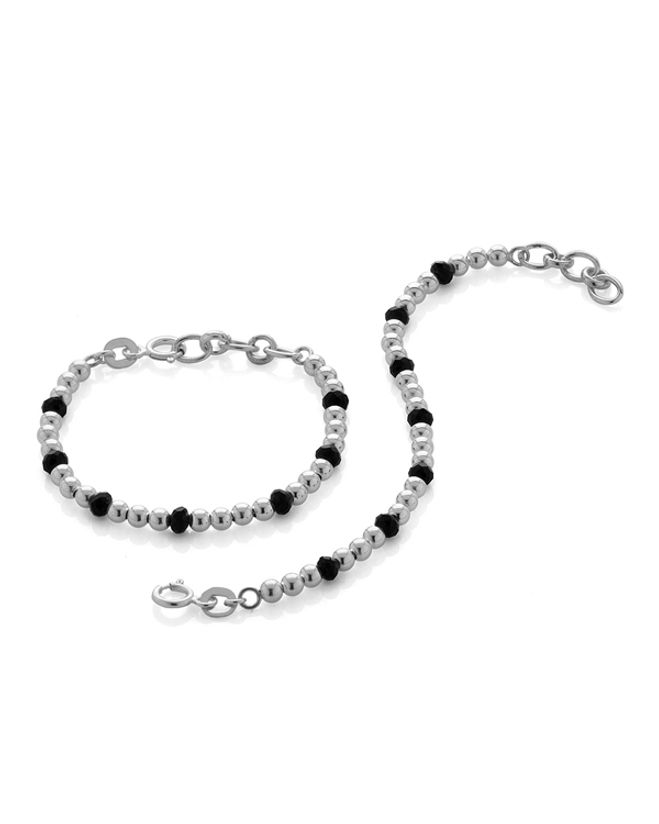 Black and white infant bracelet