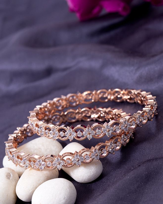 Rose Gold Plated Brass Bangles Voylla Fashions Download the voylla app today to shop for earrings, mangalsutras, necklaces, bracelets, chains, bangles and more. voylla