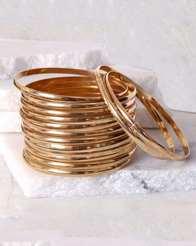 Indo-Western Fine Metallic Gold Bangles