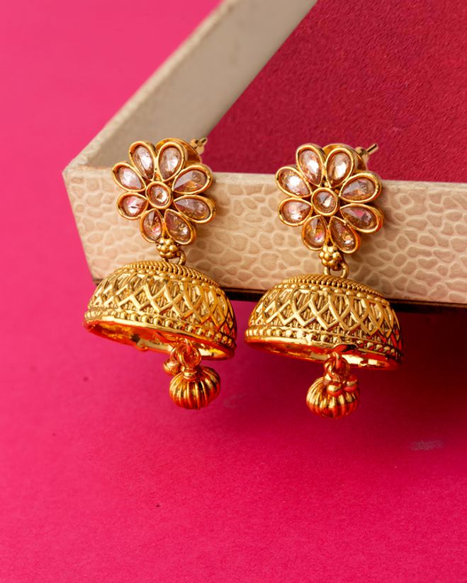 Ethnic Floral Jhumka Earrings Voylla Fashions See what 11 other customers have said about voylla.com and share your own shopping experiences. voylla