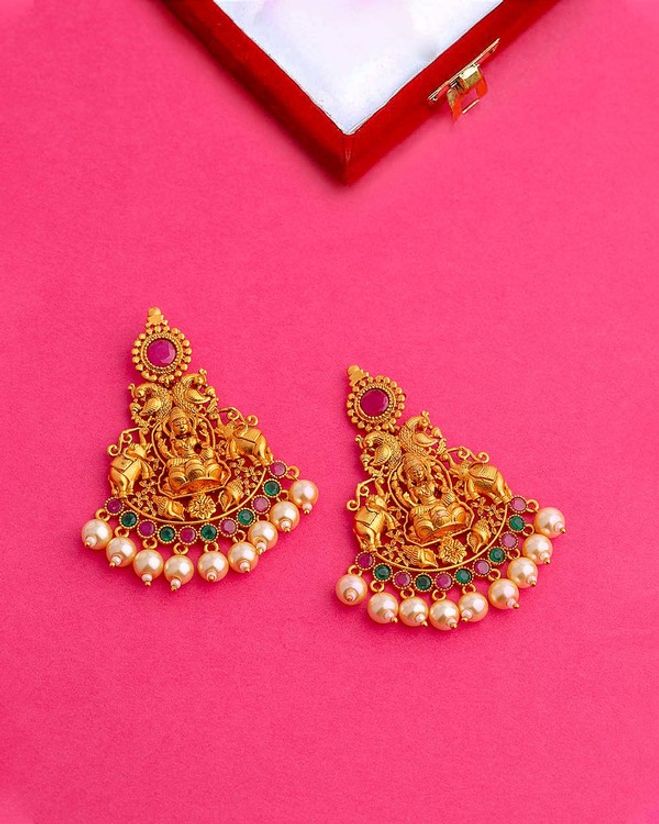 Goddess Lakshmi Motif Earrings Voylla Fashions You can also upload and share your favorite laxmi devi wallpapers. voylla