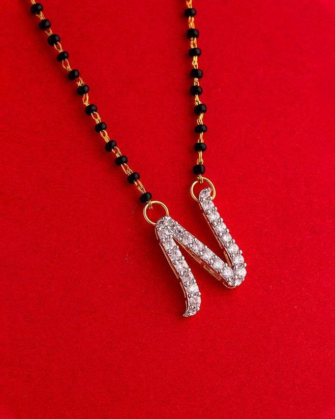Alphabet Collection N Initial Mangalsutra Voylla Fashions It originated around the 7th century from latin script. voylla