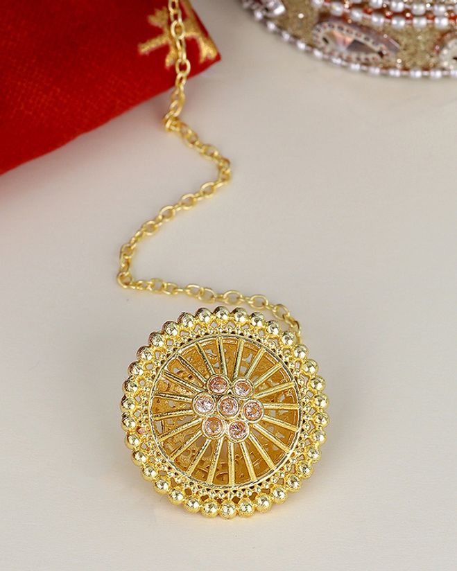 Borla Collection Cutwork Design Maang