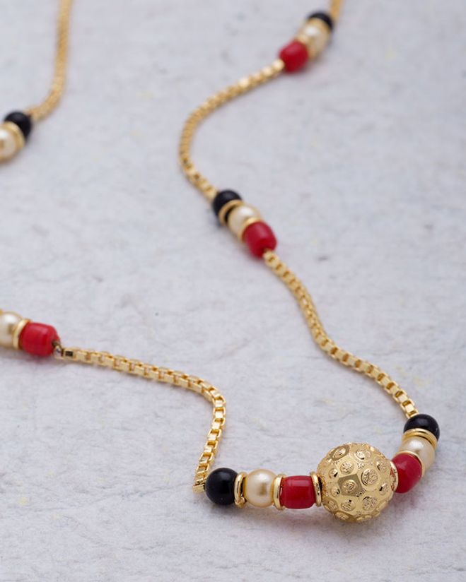 Mangalsutra designs clearance with red beads